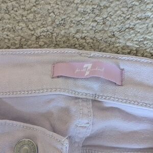 7 For All Mankind Women's Light Purple Jeans